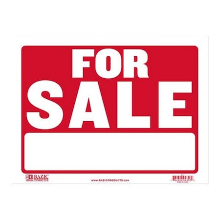 Bazic Products 9 x 12 in. Sale Sign S-1